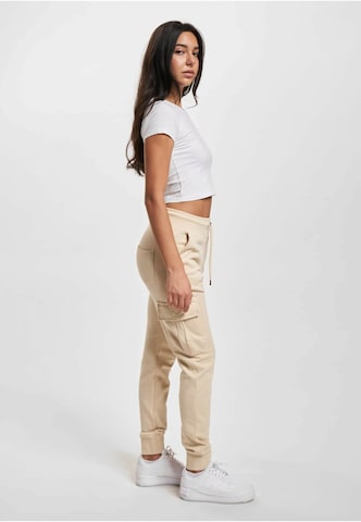 Effilé Pantalon cargo 'Greta' DEF en beige