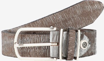 Ceinture b.belt Handmade in Germany en argent : devant