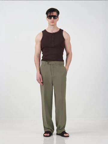 Giesto - Skinny Calças 'Hose' em verde: frente