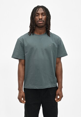 Cleptomanicx T-Shirt 'Boxy Tee Ligull Boxy Crop' in Grau: Vorderseite