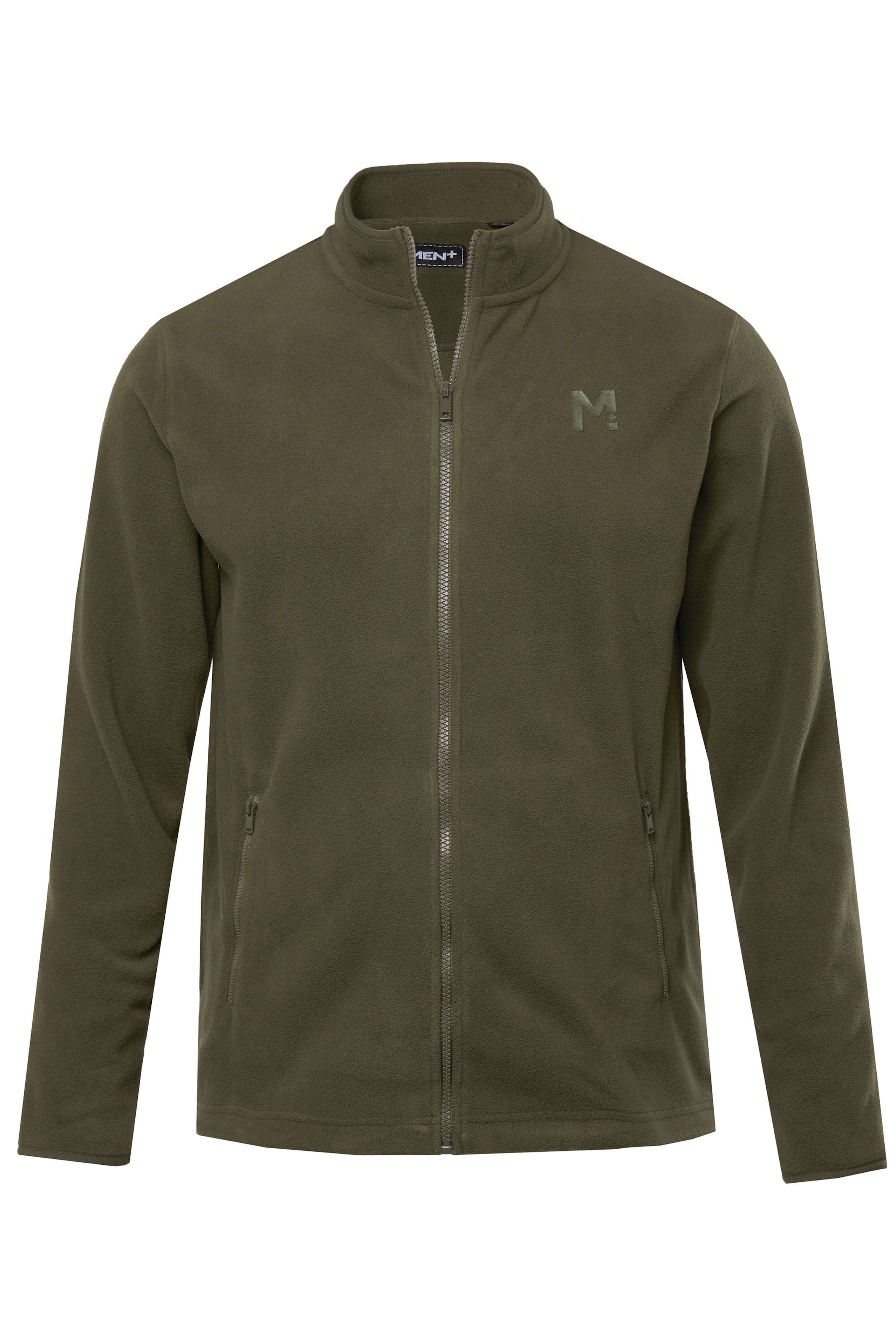 Men Plus Fleece jacket in Green: front