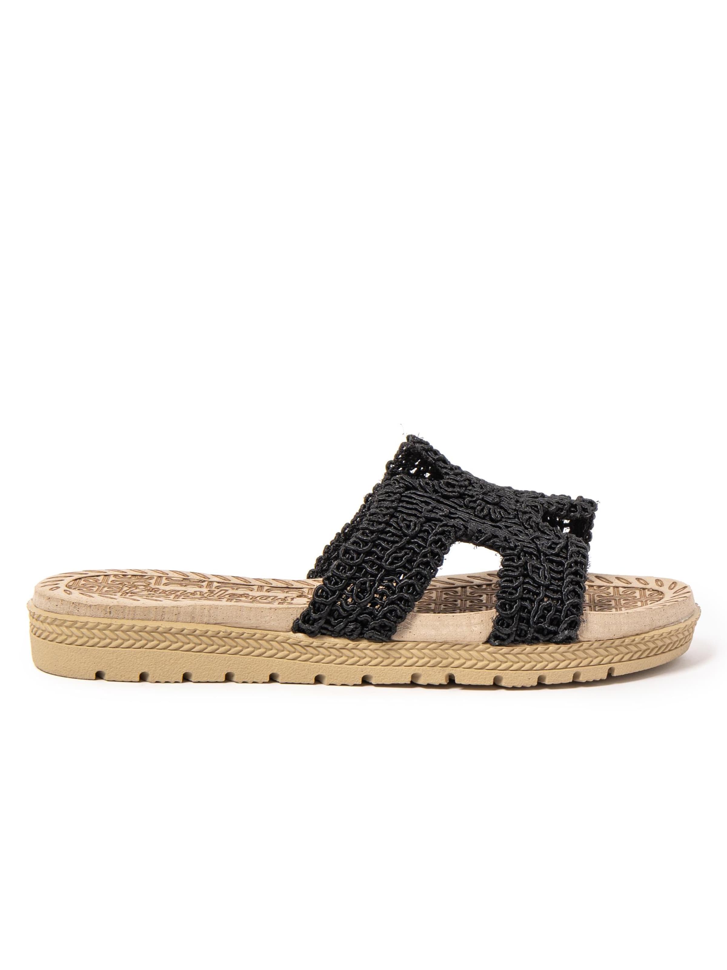 Brasileras Slippers 'Braida' in Black