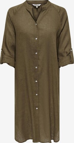 Robe-chemise ONLY en vert : devant