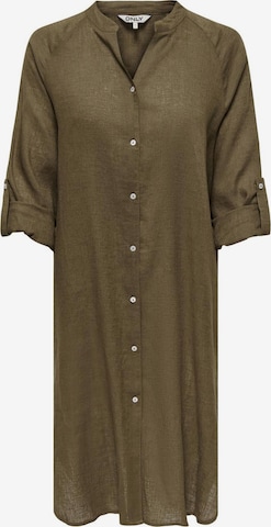 Robe-chemise ONLY en vert : devant