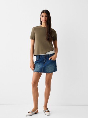 T-shirt Bershka en vert