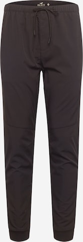 HOLLISTER Tapered Broek in Zwart: voorkant