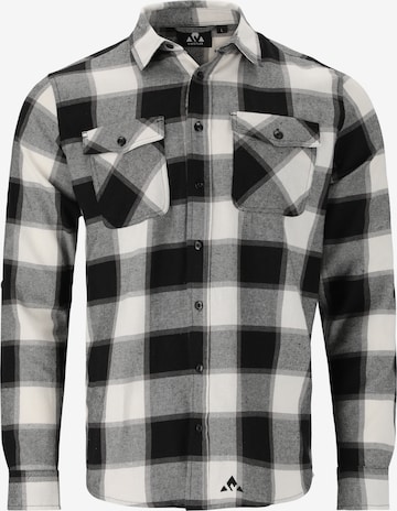 Whistler Regular fit Athletic Button Up Shirt 'Caspar' in Black: front