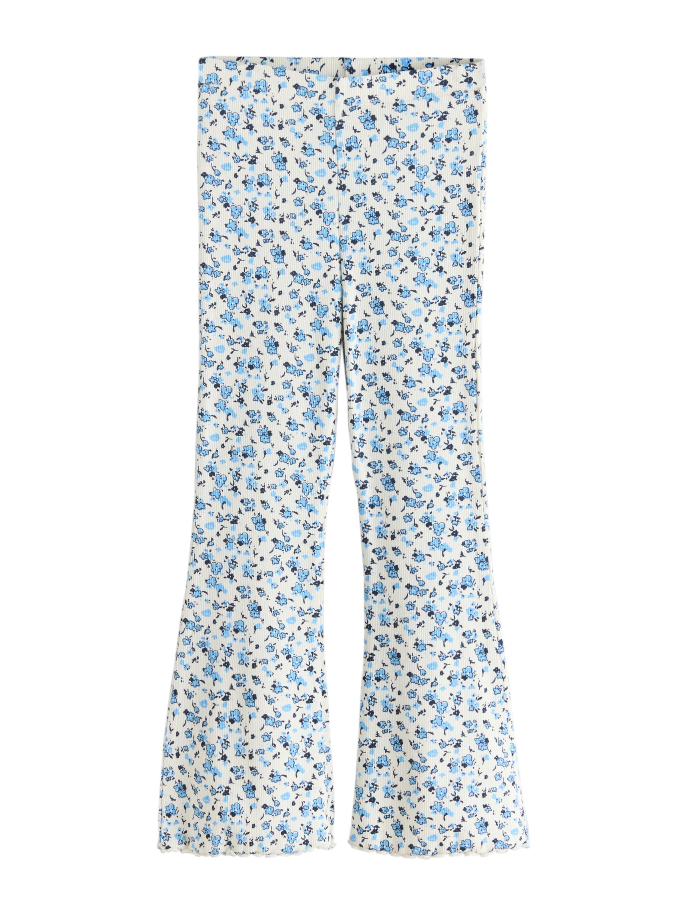 Next Flared Broek in Blauw: voorkant