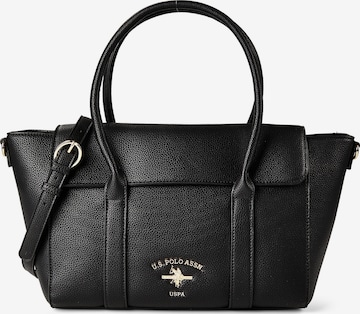 U.S. POLO ASSN. Schultertasche 'Stanford' in Schwarz: Vorderseite