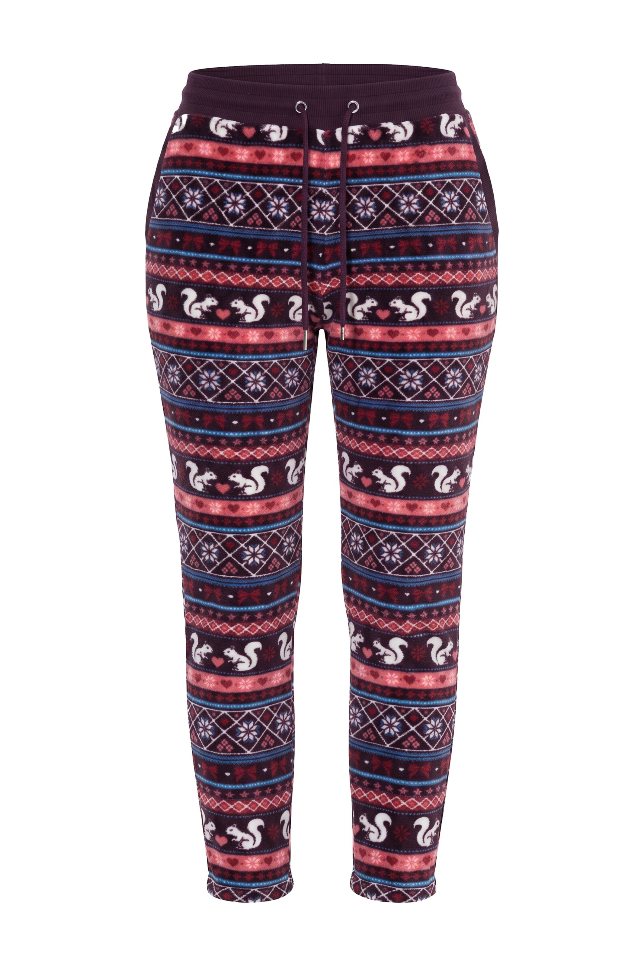 Ulla Popken Pajama pants in Purple: front