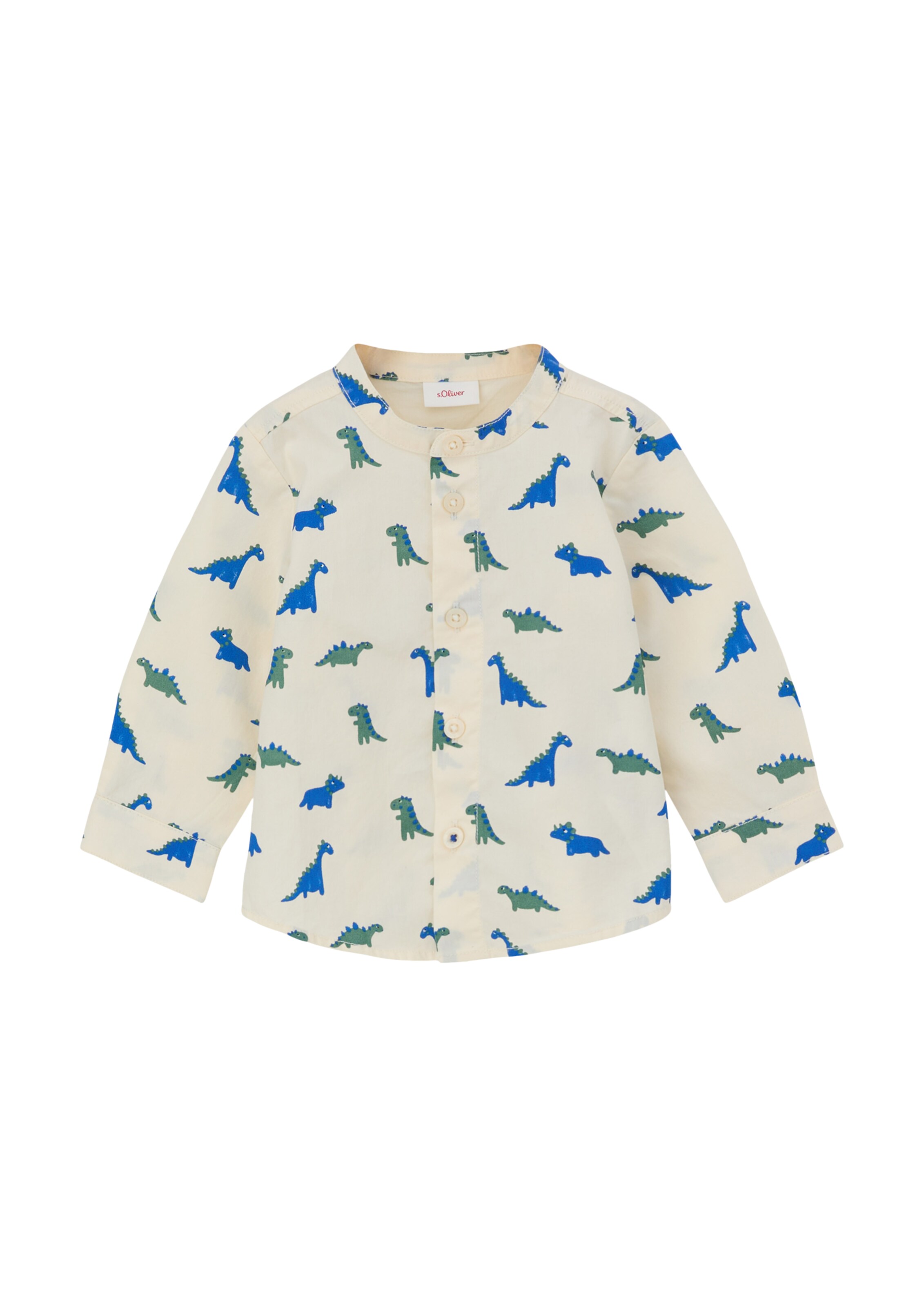 s.Oliver Regular Fit Hemd in Beige: Vorderseite