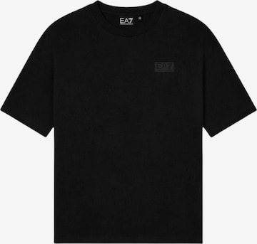 Maglietta di EA7 Emporio Armani in nero: frontale
