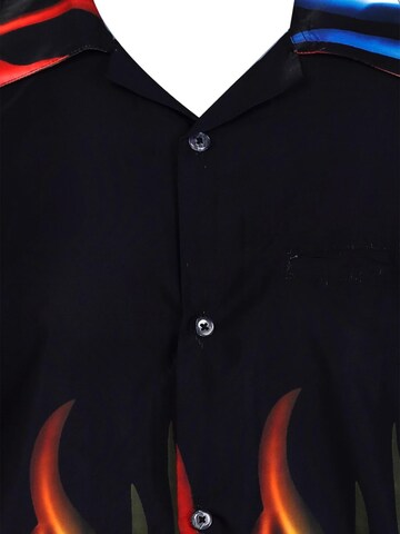 King Kameha Shirt 'Flames' in Mixed colors