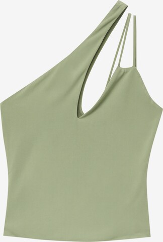 Top di Pull&Bear in verde: frontale