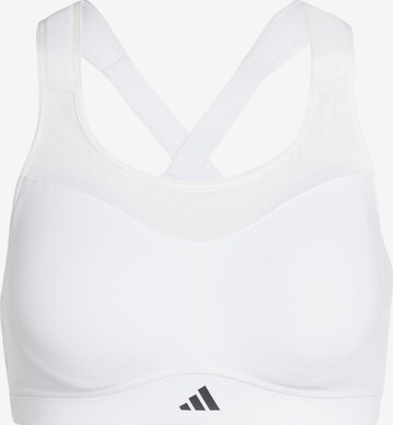 ADIDAS PERFORMANCE Bustier Sport bh in Wit: voorkant