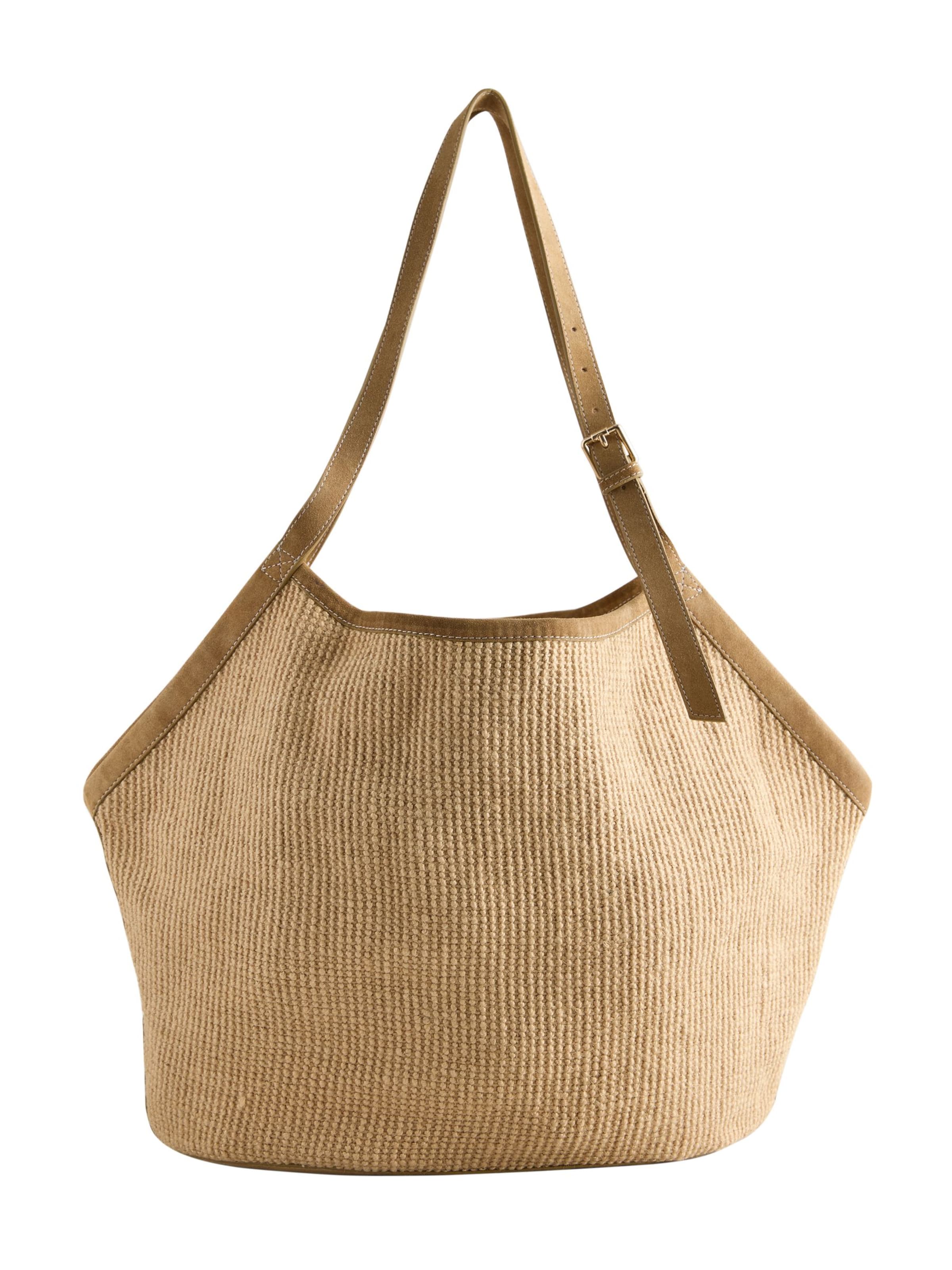 Next Μεγάλη τσάντα σε μπεζ: μπροστά