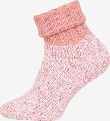 HomeOfSocks Socks 'HOS459' in Pink: front