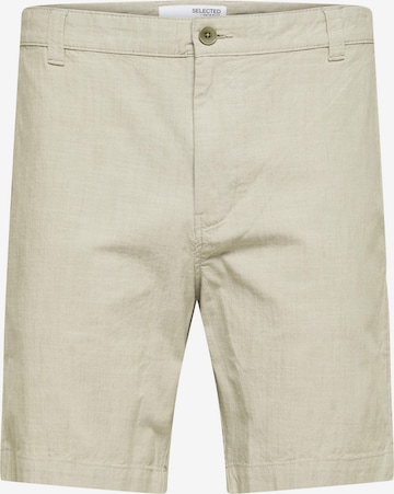 SELECTED HOMME Regularen Chino hlače 'Tilak' | siva barva: sprednja stran