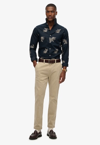 Coupe slim Chemise Superdry en bleu