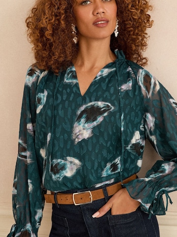 love & roses - Blusa em verde