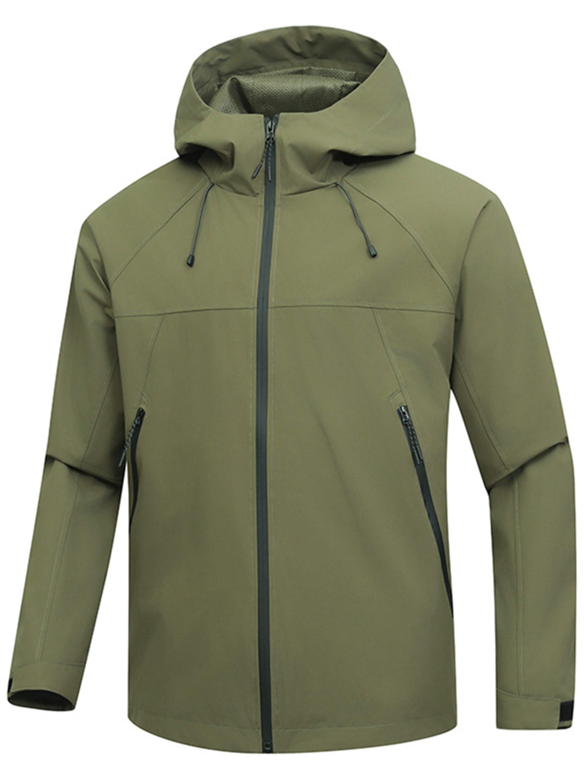 YOUTHUP Outdoor jacket 'Stadtflucht' in Green: front