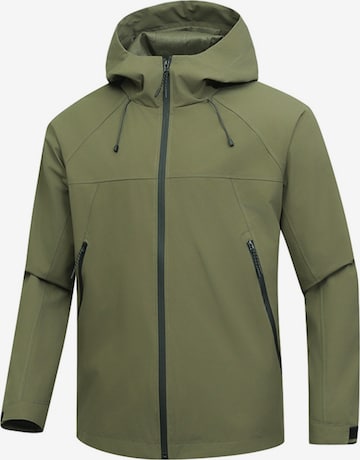 YOUTHUP Outdoor jacket 'Stadtflucht' in Green: front