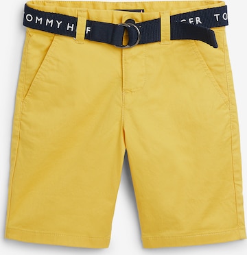 Pantalon TOMMY HILFIGER en jaune : devant