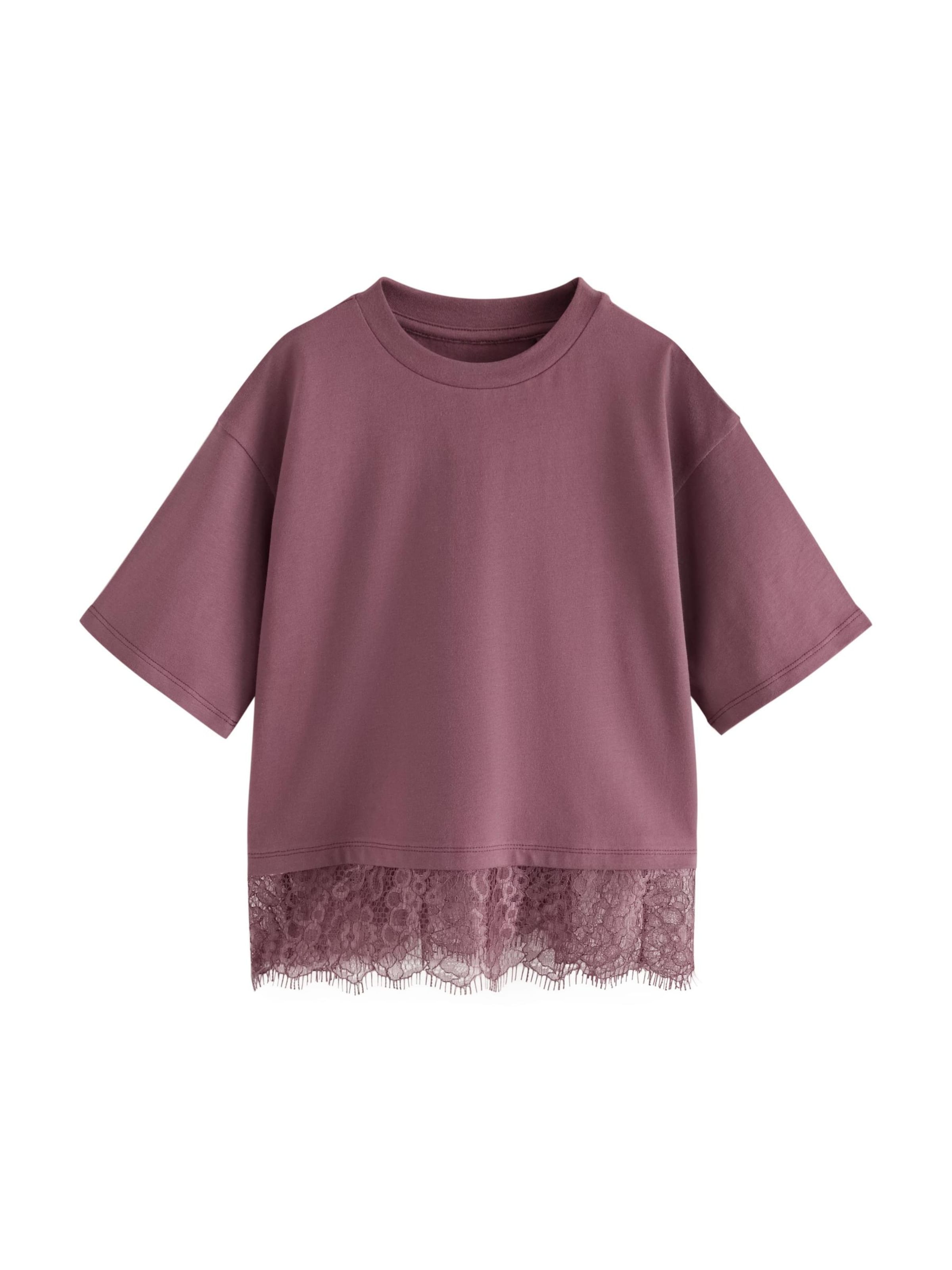 Next Shirt in Lila: voorkant