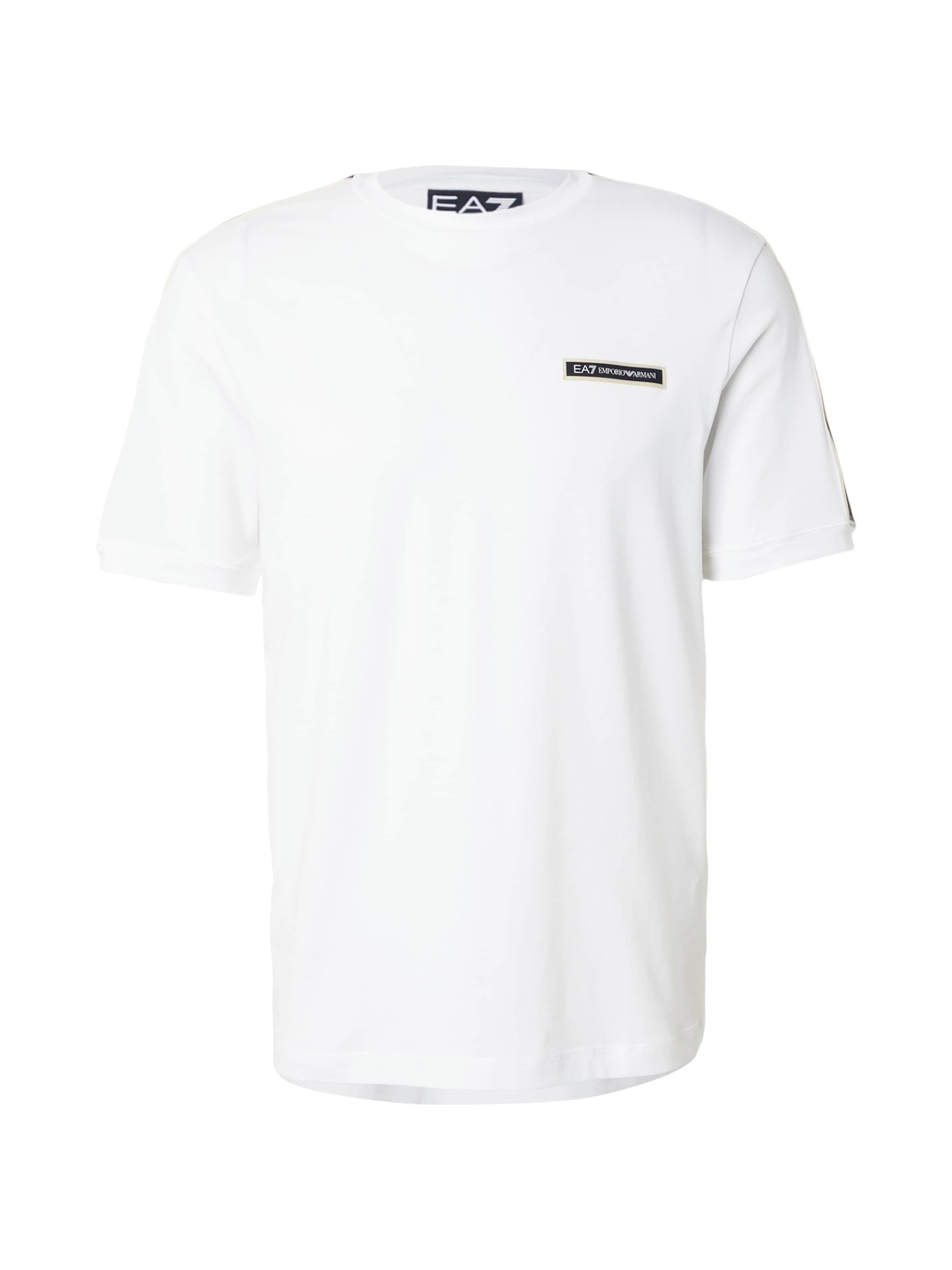 EA7 Emporio Armani Тениска в бяло: отпред