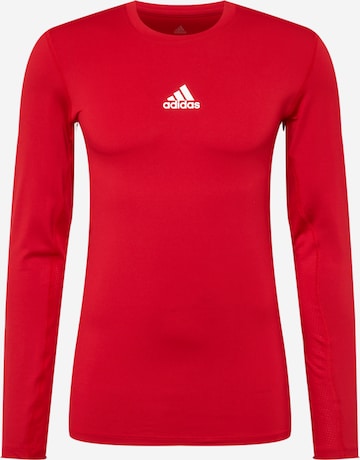 ADIDAS SPORTSWEAR Λειτουργικό μπλουζάκι 'Compression' σε κόκκινο: μπροστά