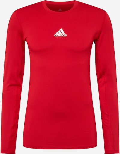 Tricou funcțional ADIDAS PERFORMANCE pe roșu vin / alb, Vizualizare produs