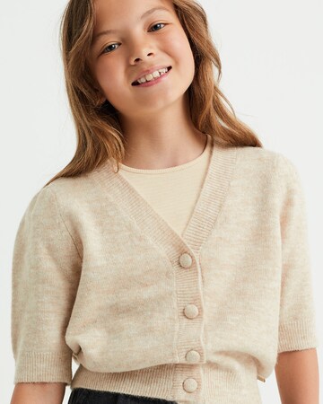 WE Fashion Gebreid vest in Beige: voorkant