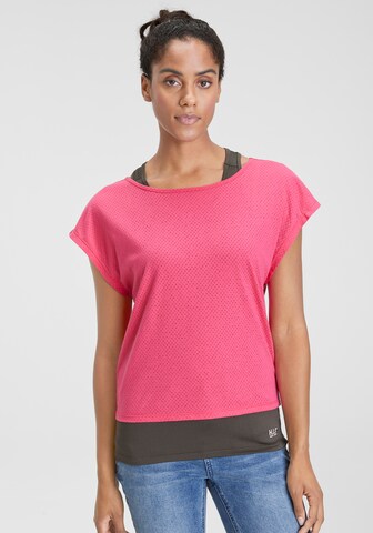 H.I.S Performance Shirt in Pink: front