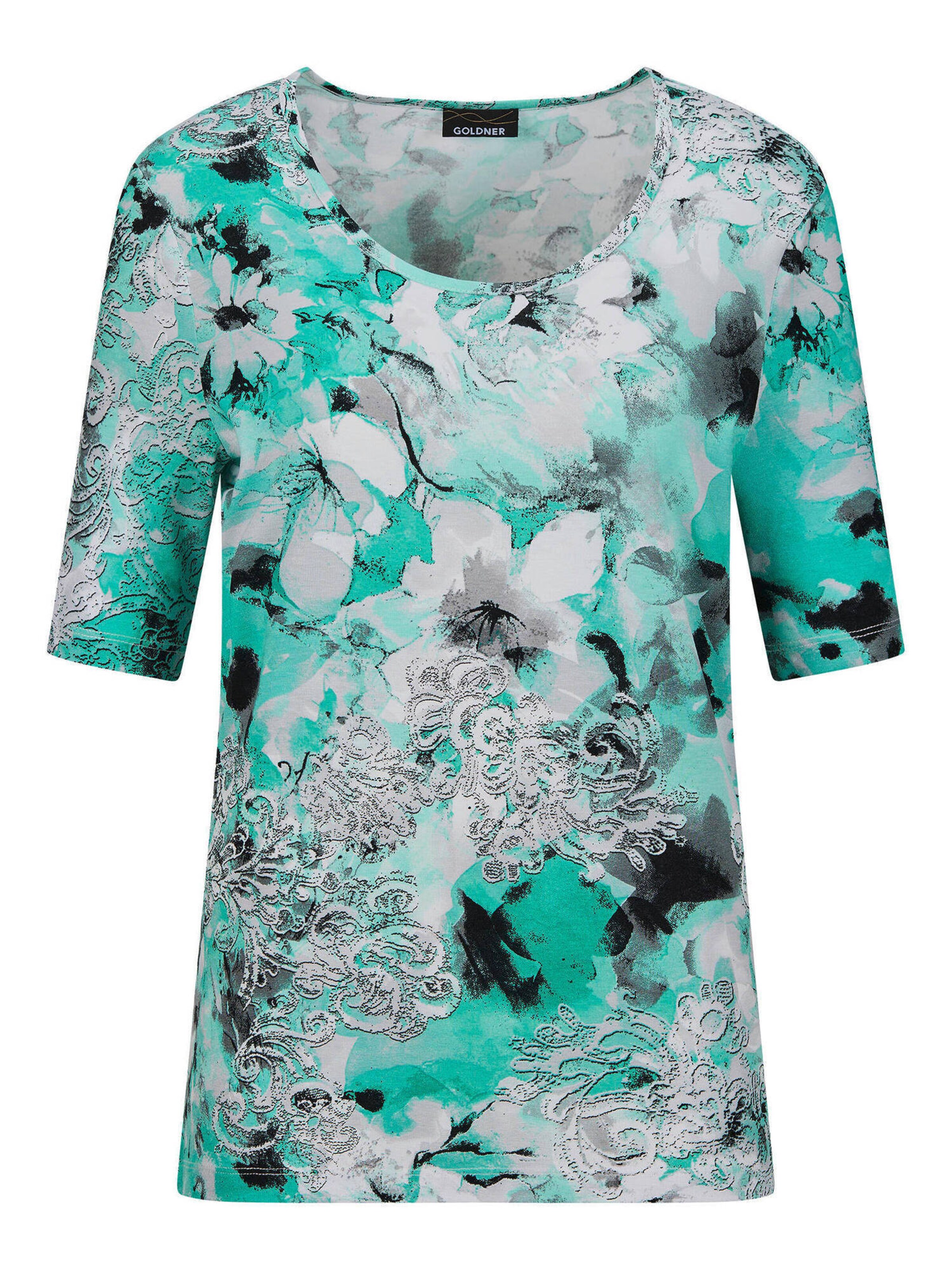 T-shirt Goldner en bleu : devant