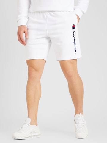 Regular Pantaloni de la Champion Authentic Athletic Apparel pe alb: față