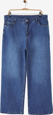 Trendyol Curve Wide Leg Farkut värissä sininen: etupuoli