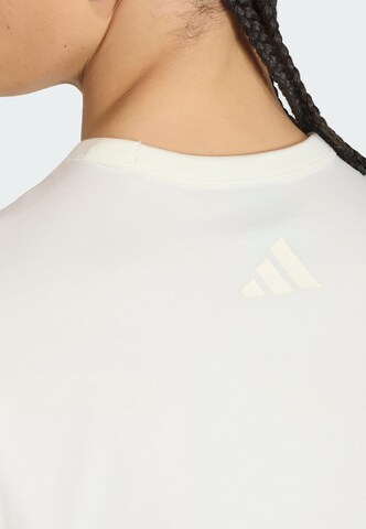T-Shirt fonctionnel 'Soft Lux' ADIDAS SPORTSWEAR en blanc
