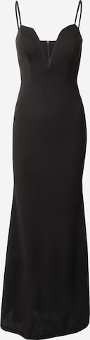 WAL G. فستان سهرة 'ELIZA' بلون أسود: الأمام