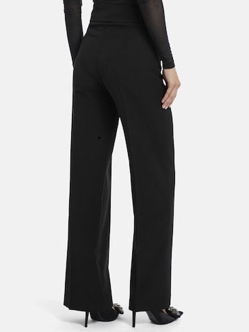 Regular Pantalon à plis 'Coreana' Nicowa en noir