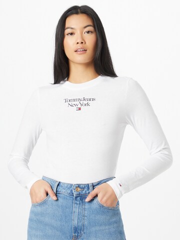 T-shirt Tommy Jeans en blanc : devant