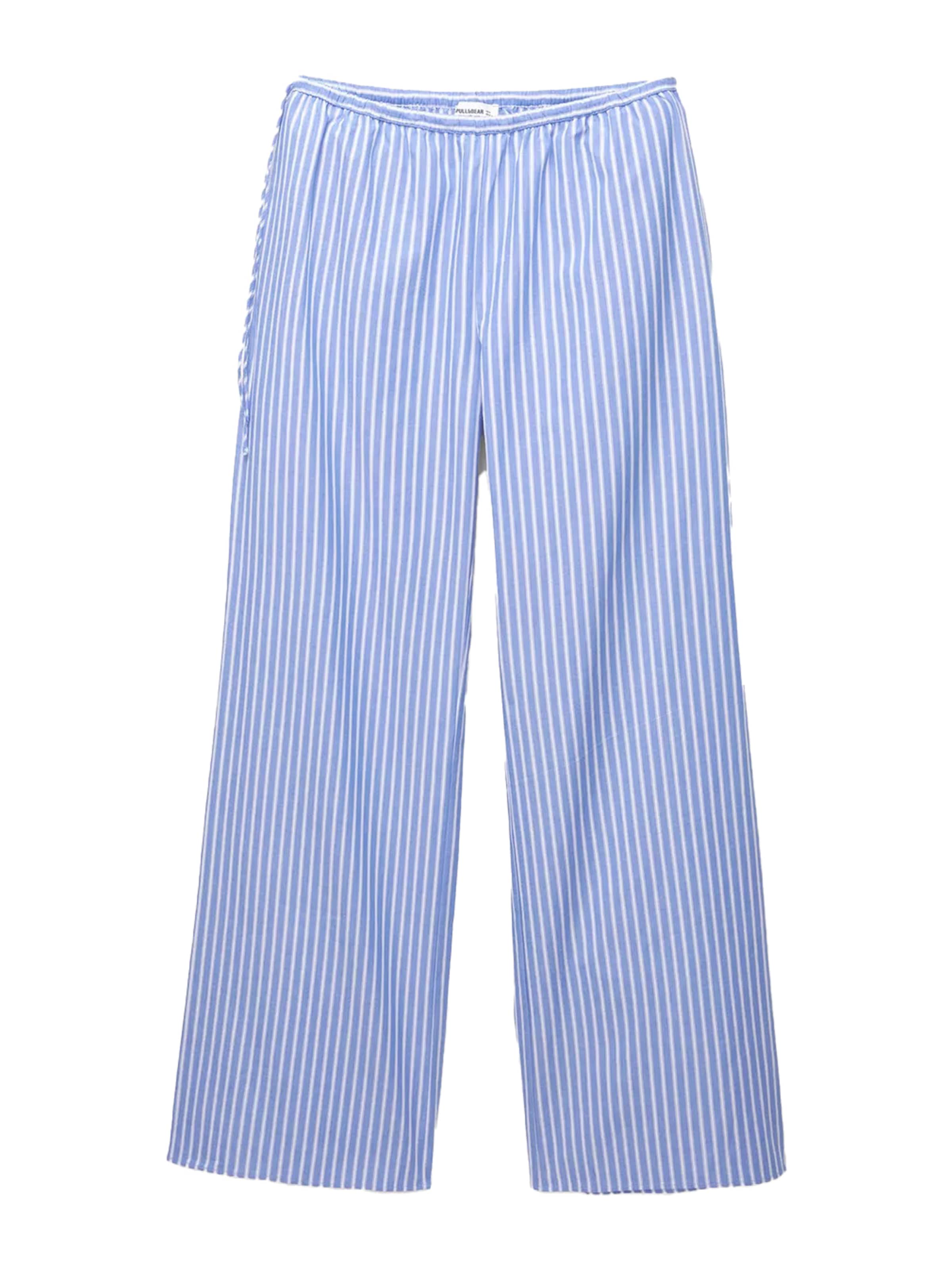 Pull&Bear Nohavice - modrá denim / biela, Produkt