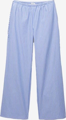 Pull&BearWide Leg/ Široke nogavice Hlače - plava boja: prednji dio
