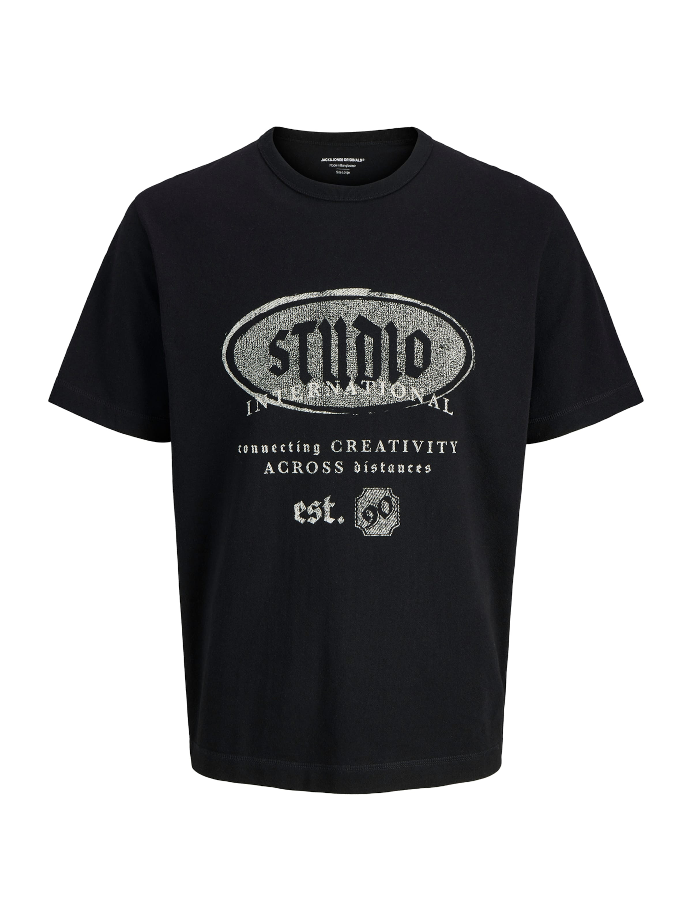 JACK & JONES Shirt 'JORMEADOWS' in Grey / Black, Item view