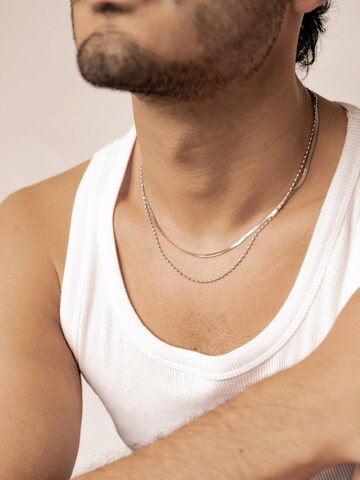 Hey Happiness - Cadena 'Layer Grip' en plata