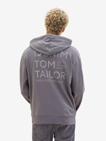 TOM TAILOR DENIM Mikina – šedá