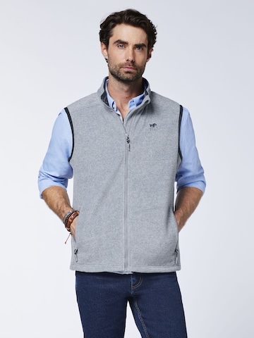 Polo Sylt Vest in Grey: front