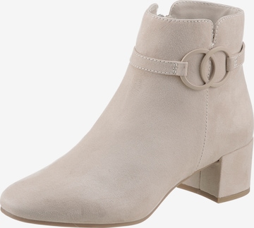 TAMARIS Ankle Boots in Beige: front