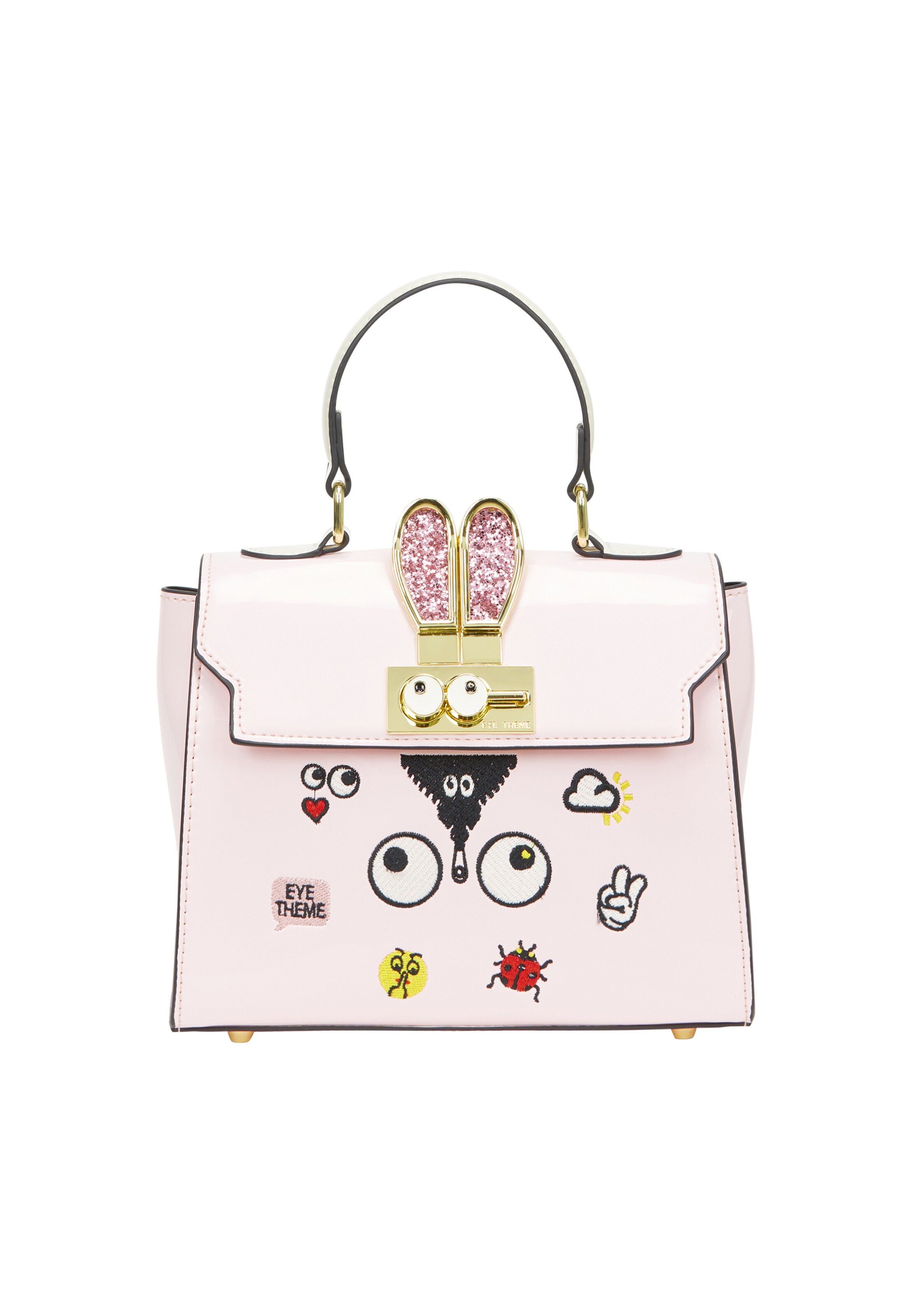 MYMO - Malas de tiracolo 'Pop Eyetheme' em rosa: frente