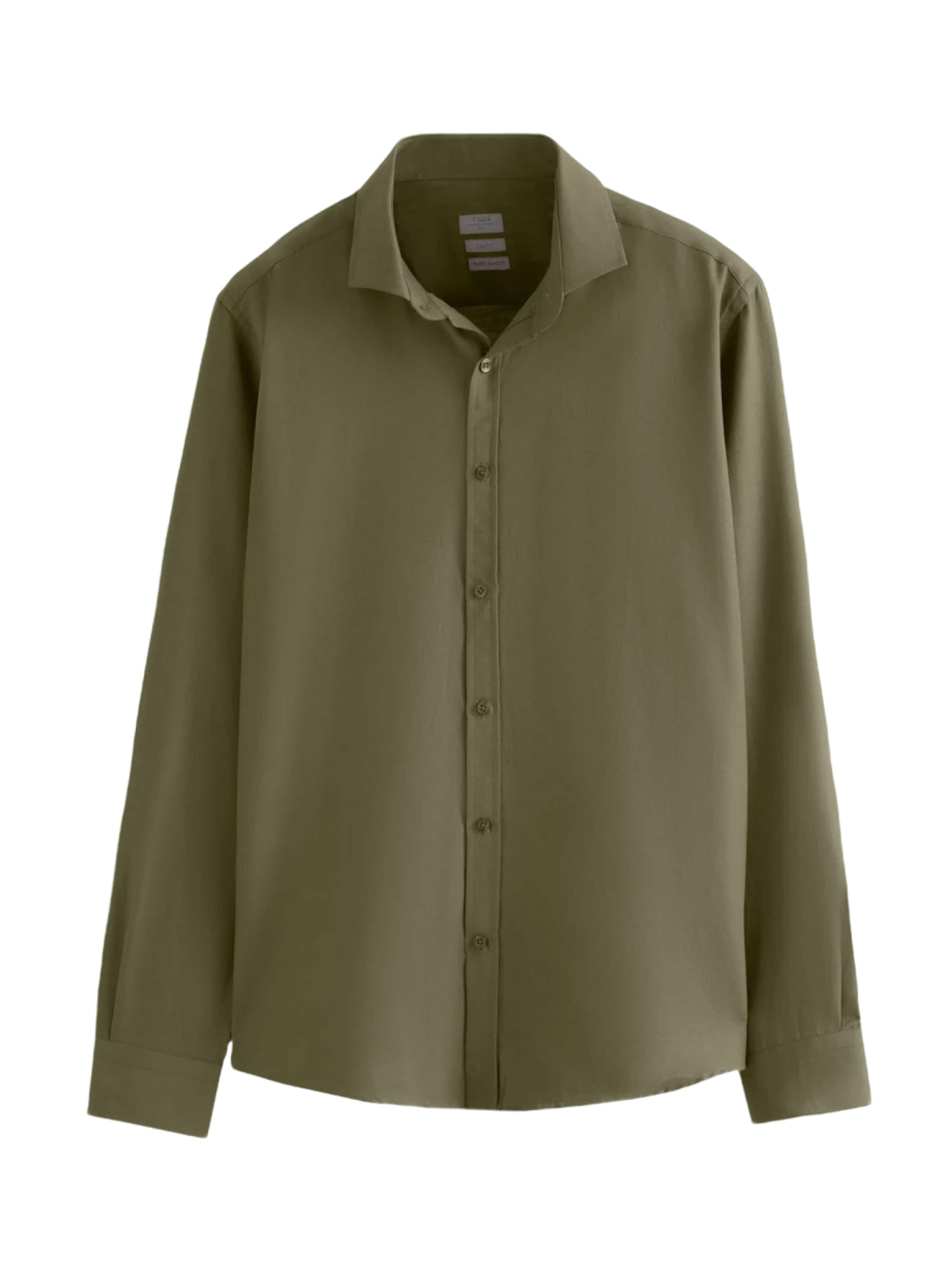 D’S Damat Zakelijk overhemd in Groen: voorkant