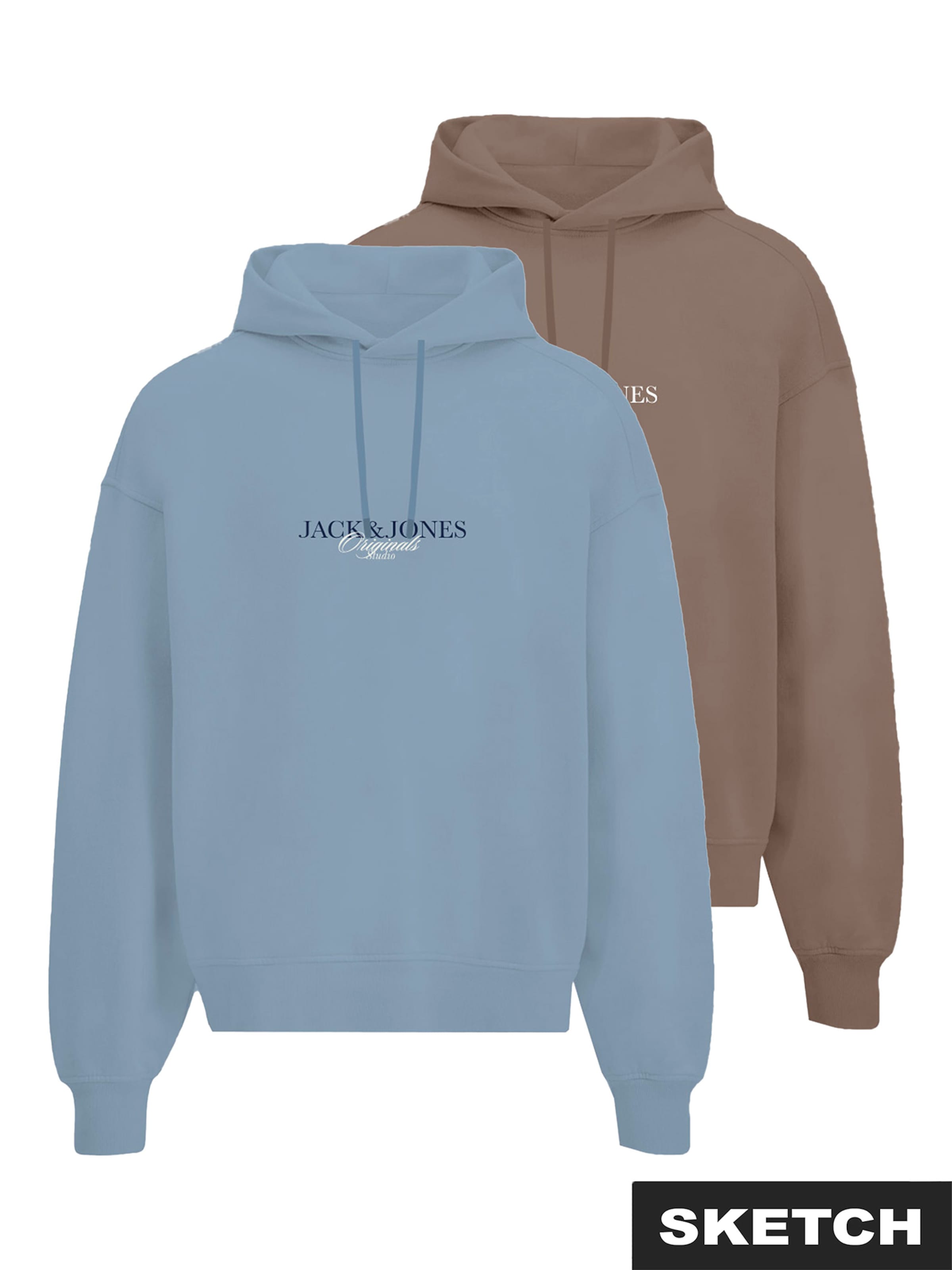 Felpa 'JORBILLYBURG' di JACK & JONES in blu: frontale